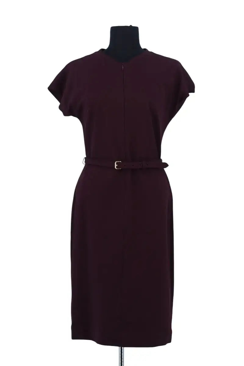 Robe Diane Von Furstenberg Bordeaux en Soie, taille L - Seconde Main