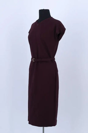 Robe Diane Von Furstenberg Bordeaux en Soie