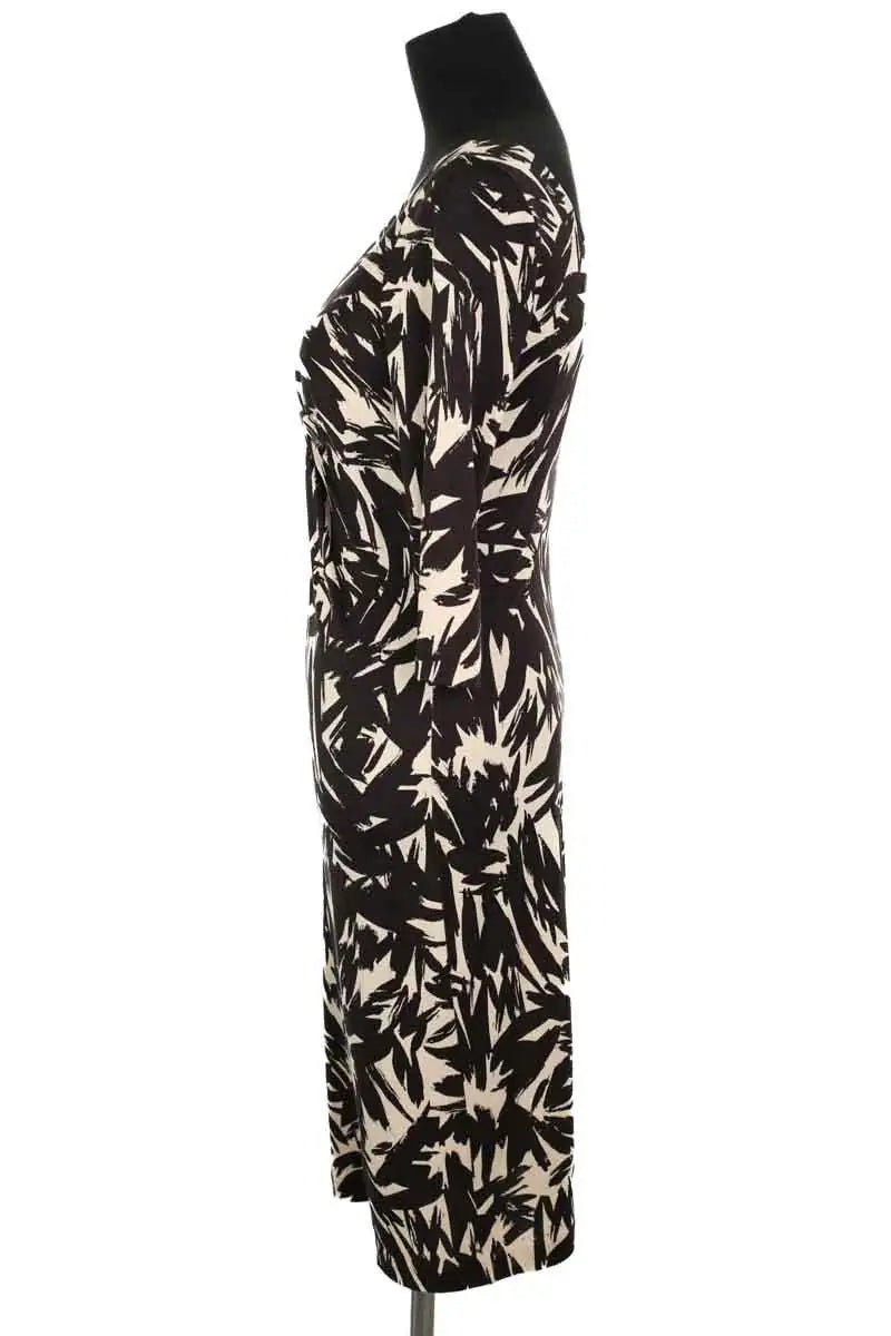 Robe Diane Von Furstenberg Marron en Soie