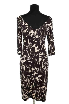 Robe Diane Von Furstenberg Marron en Soie