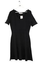Robe Diane Von Furstenberg Noir en Coton, taille L - Seconde Main