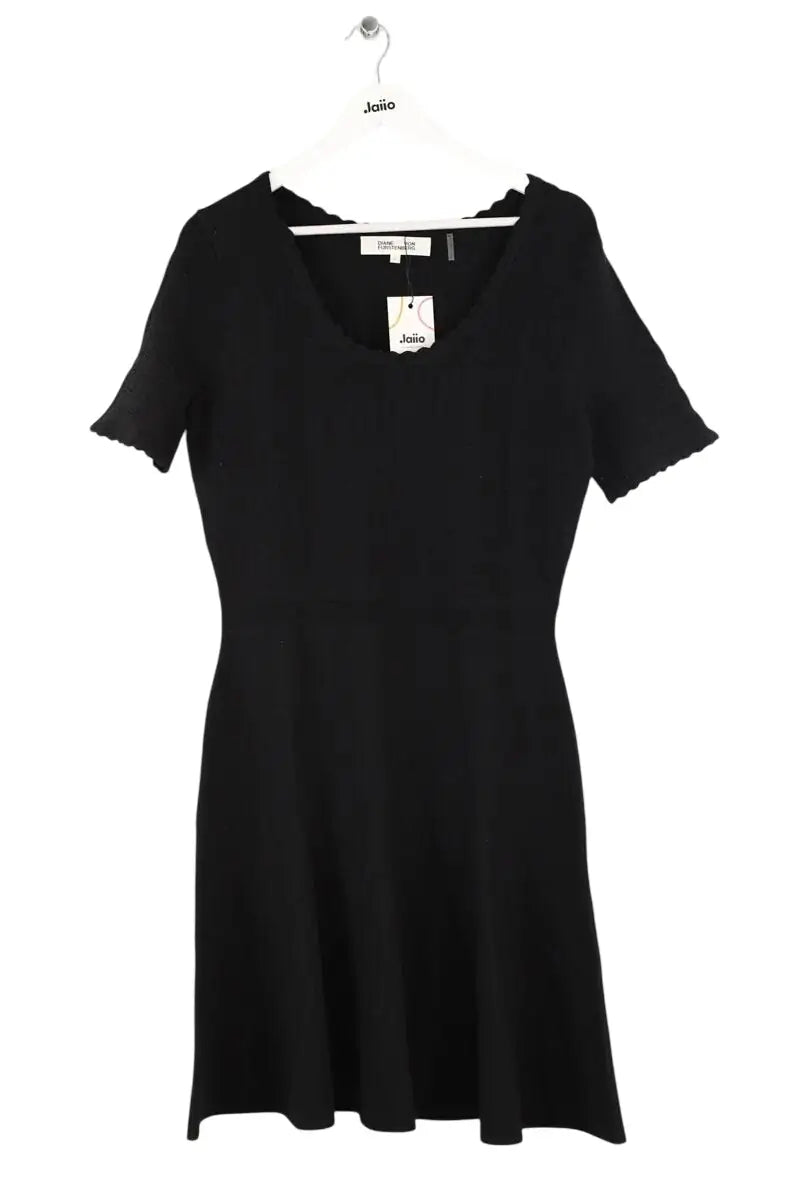 Robe Diane Von Furstenberg Noir en Coton, taille L - Seconde Main