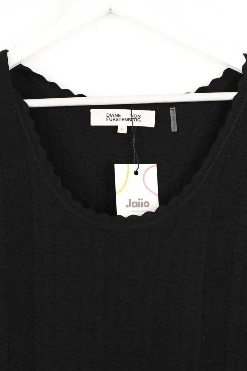 Robe Diane Von Furstenberg Noir en Coton