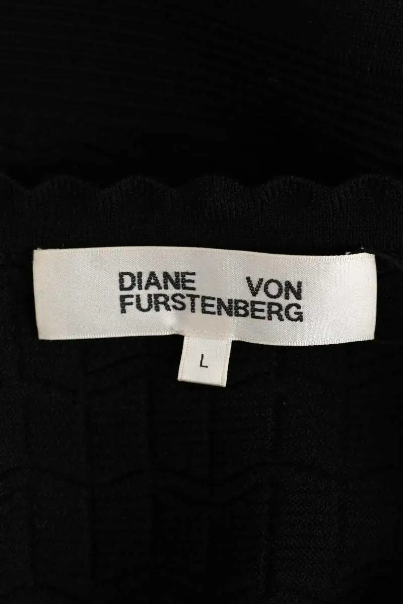 Robe Diane Von Furstenberg Noir en Coton