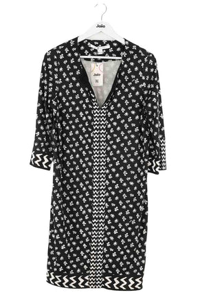 Robe Diane Von Furstenberg Noir en Coton, taille XXL - Seconde Main