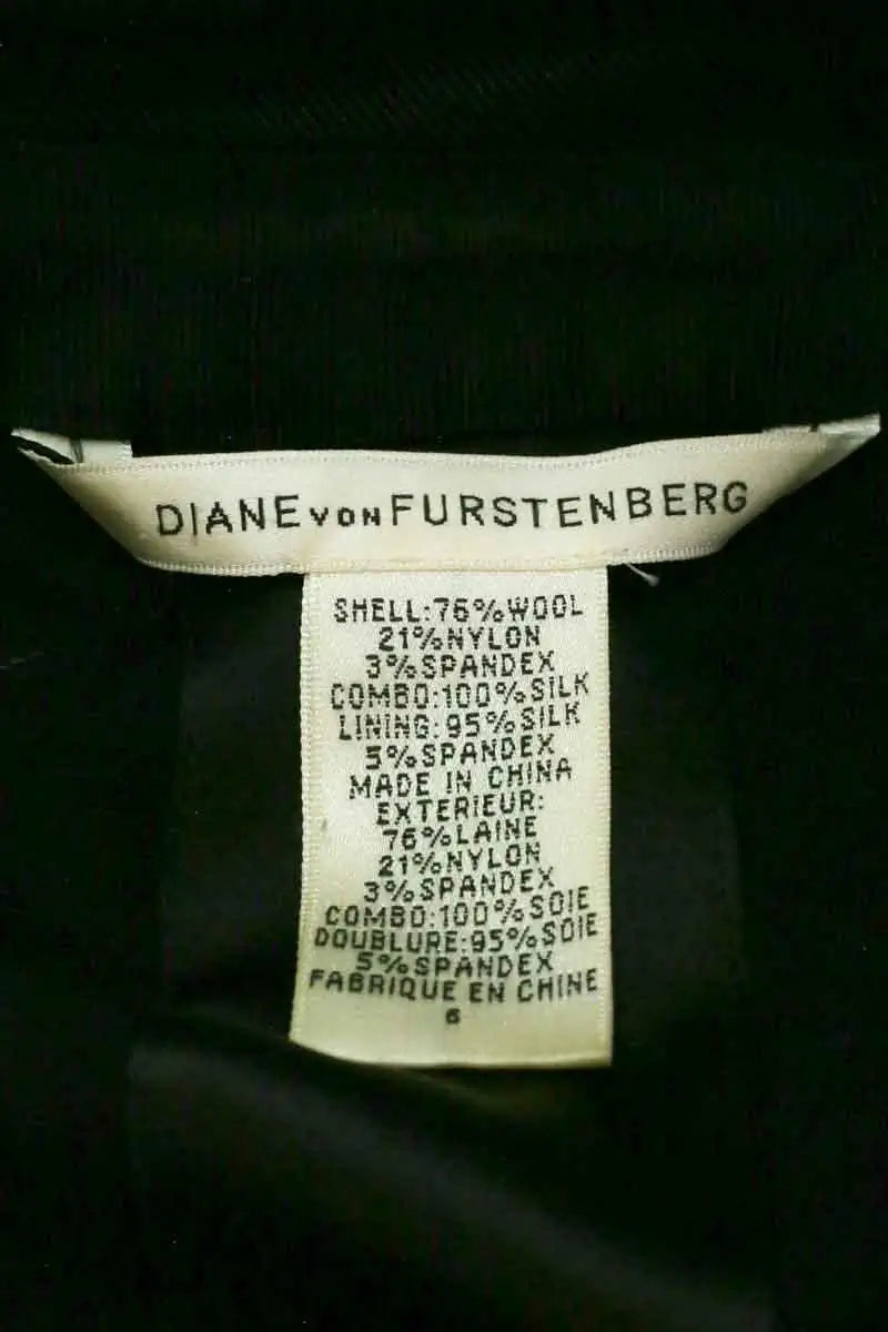 Robe Diane Von Furstenberg Noir en Laine