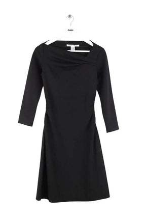 Robe Diane Von Furstenberg Noir en Laine, taille S - Seconde Main