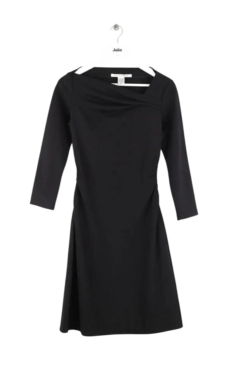 Robe Diane Von Furstenberg Noir en Laine, taille S - Seconde Main
