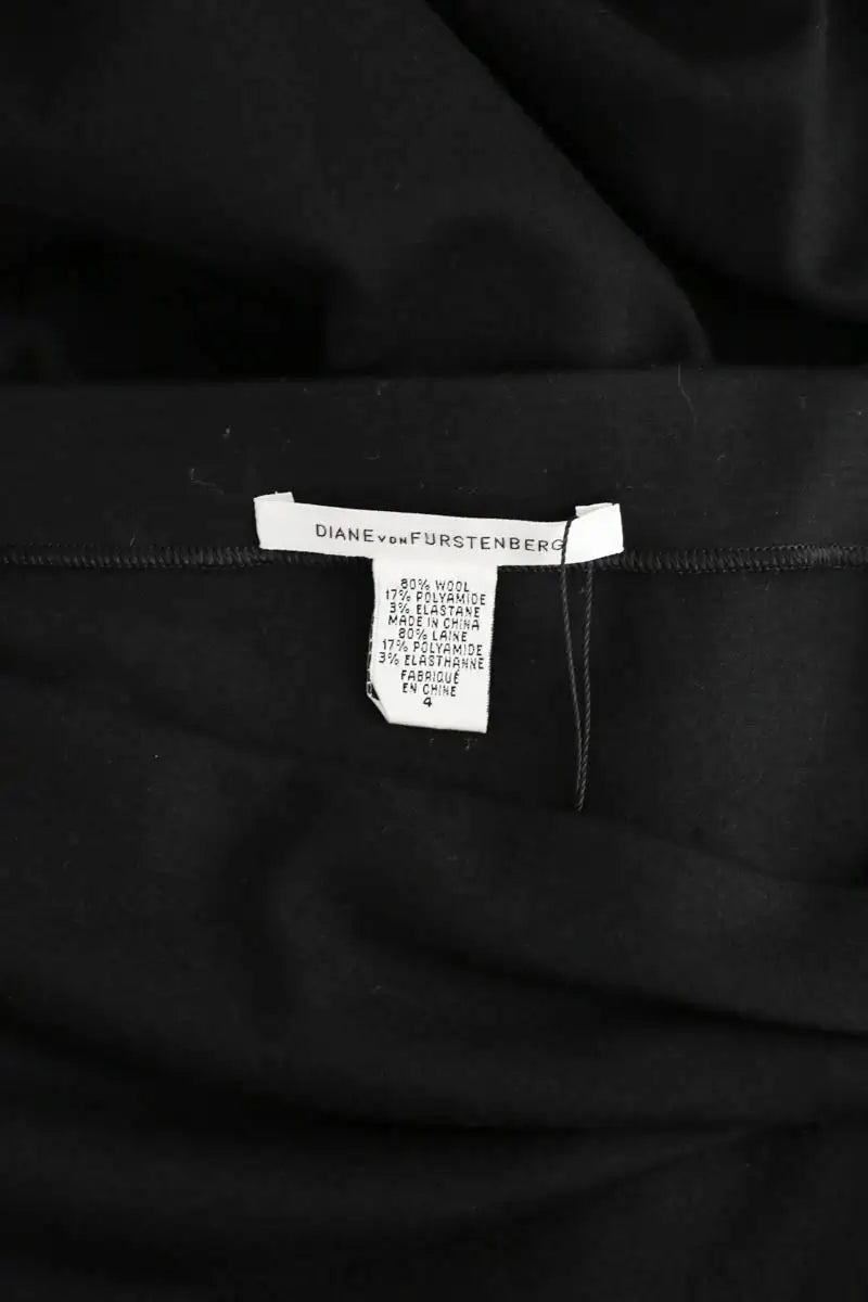Robe Diane Von Furstenberg Noir en Laine