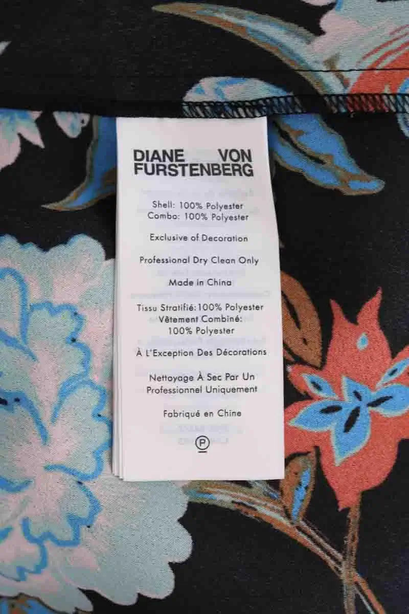Robe Diane Von Furstenberg Noir en Synthétique