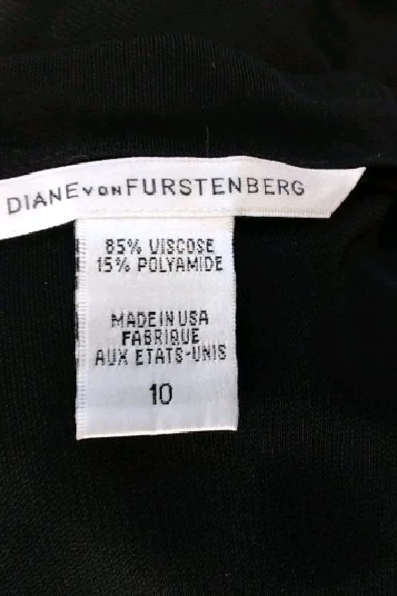Robe Diane Von Furstenberg Noir en Viscose
