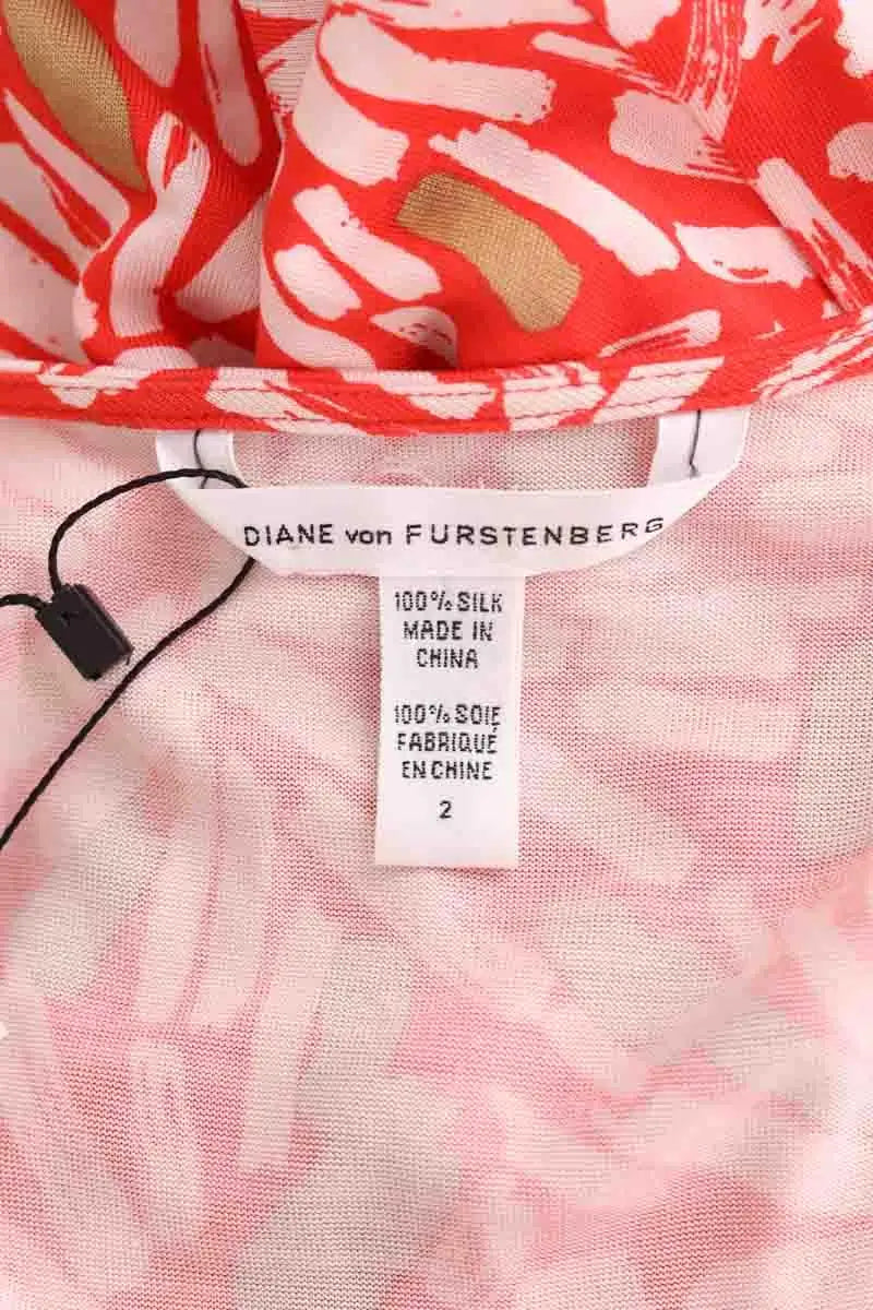 Robe Diane Von Furstenberg Orange en Soie