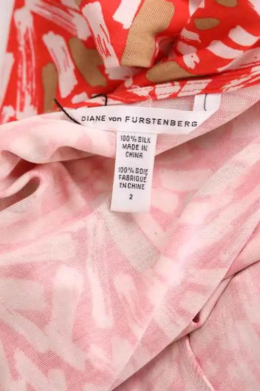 Robe Diane Von Furstenberg Orange en Soie
