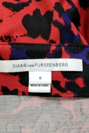 Robe Diane Von Furstenberg Rouge en Soie