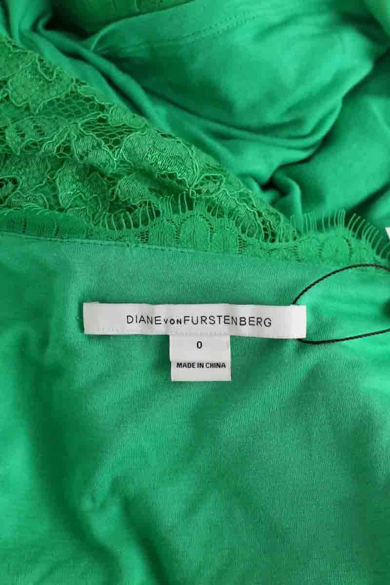 Robe Diane Von Furstenberg Vert en Synthétique