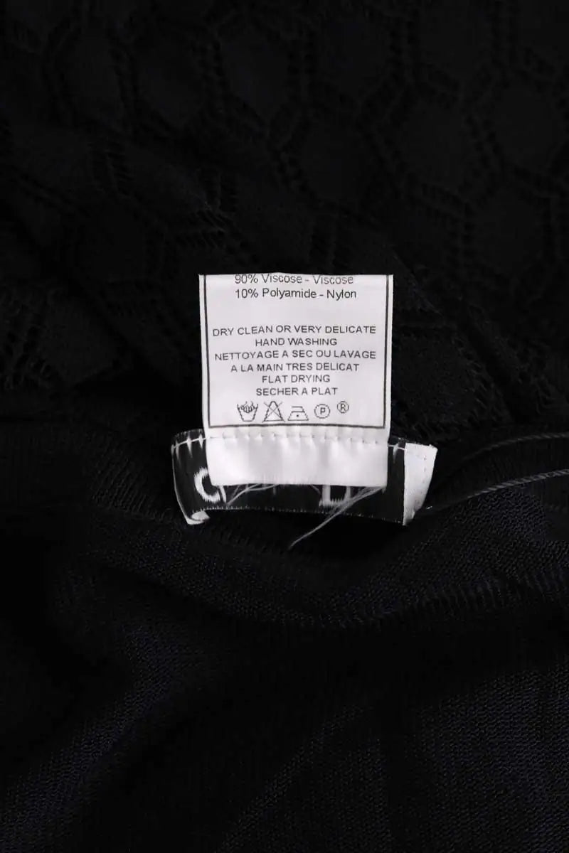 Robe Dior Noir en Viscose