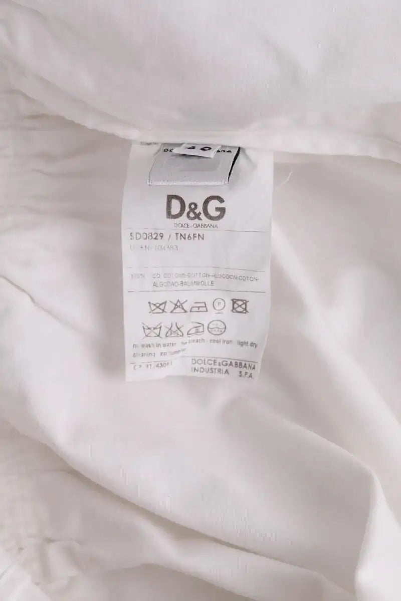 Robe Dolce & Gabbana Blanc en Coton