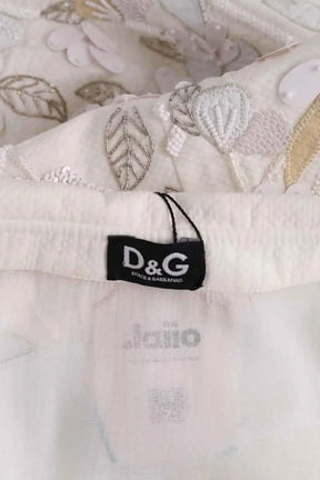 Robe Dolce & Gabbana Blanc en Viscose