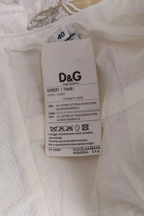 Robe Dolce & Gabbana Blanc en Viscose