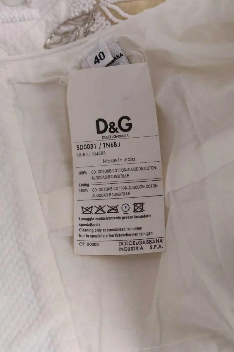 Robe Dolce & Gabbana Blanc en Viscose