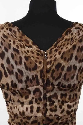Robe Dolce & Gabbana Marron en Soie
