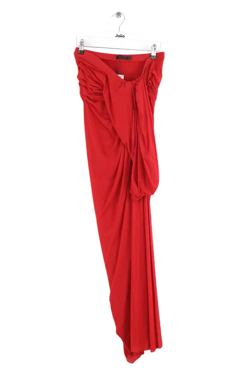 Robe Donna Karan Rouge en Synthétique, taille M - Seconde Main