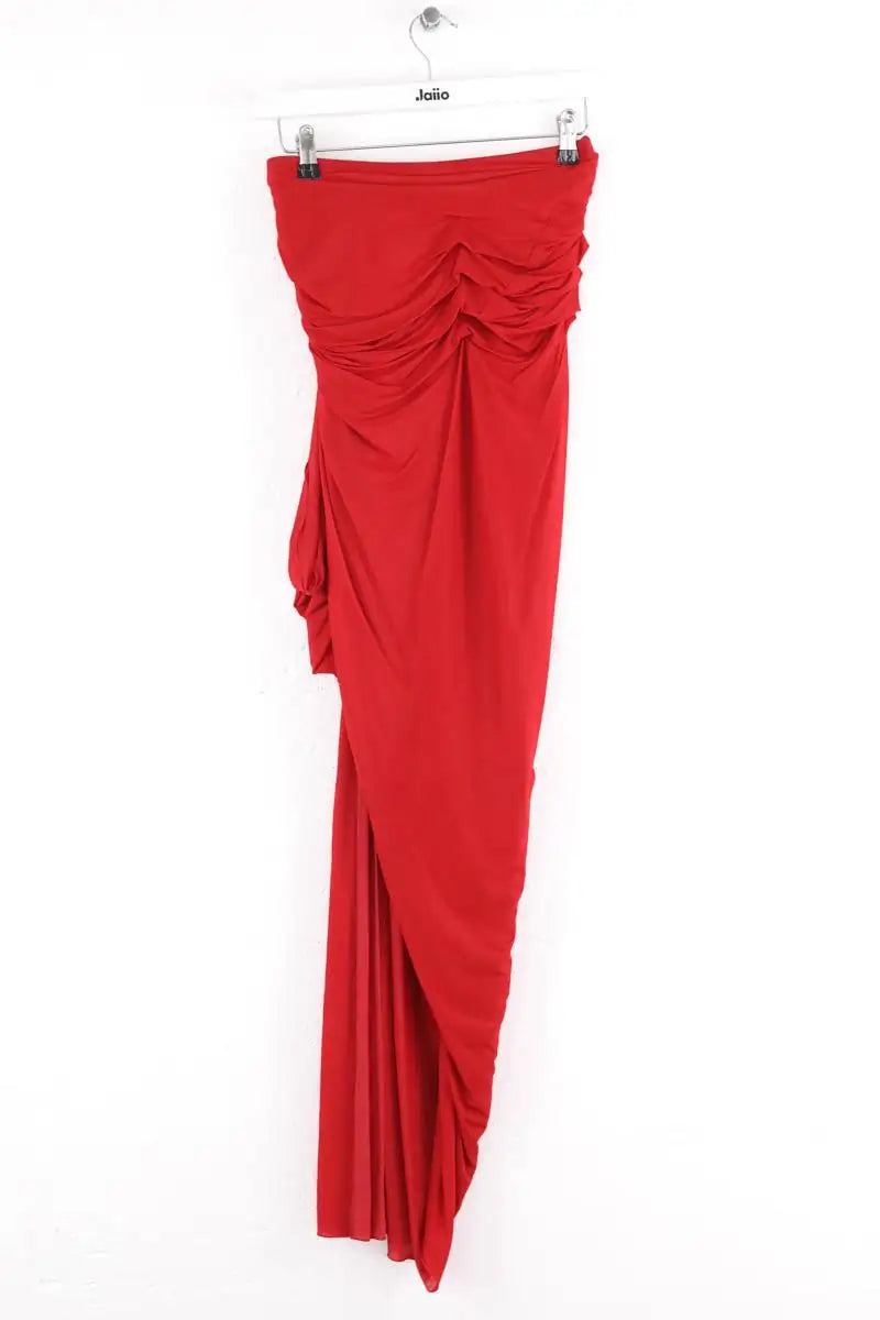 Robe Donna Karan Rouge en Synthétique