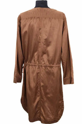 Robe Dries Van Noten Marron en Coton