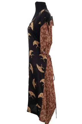 Robe Dries Van Noten Noir en Soie