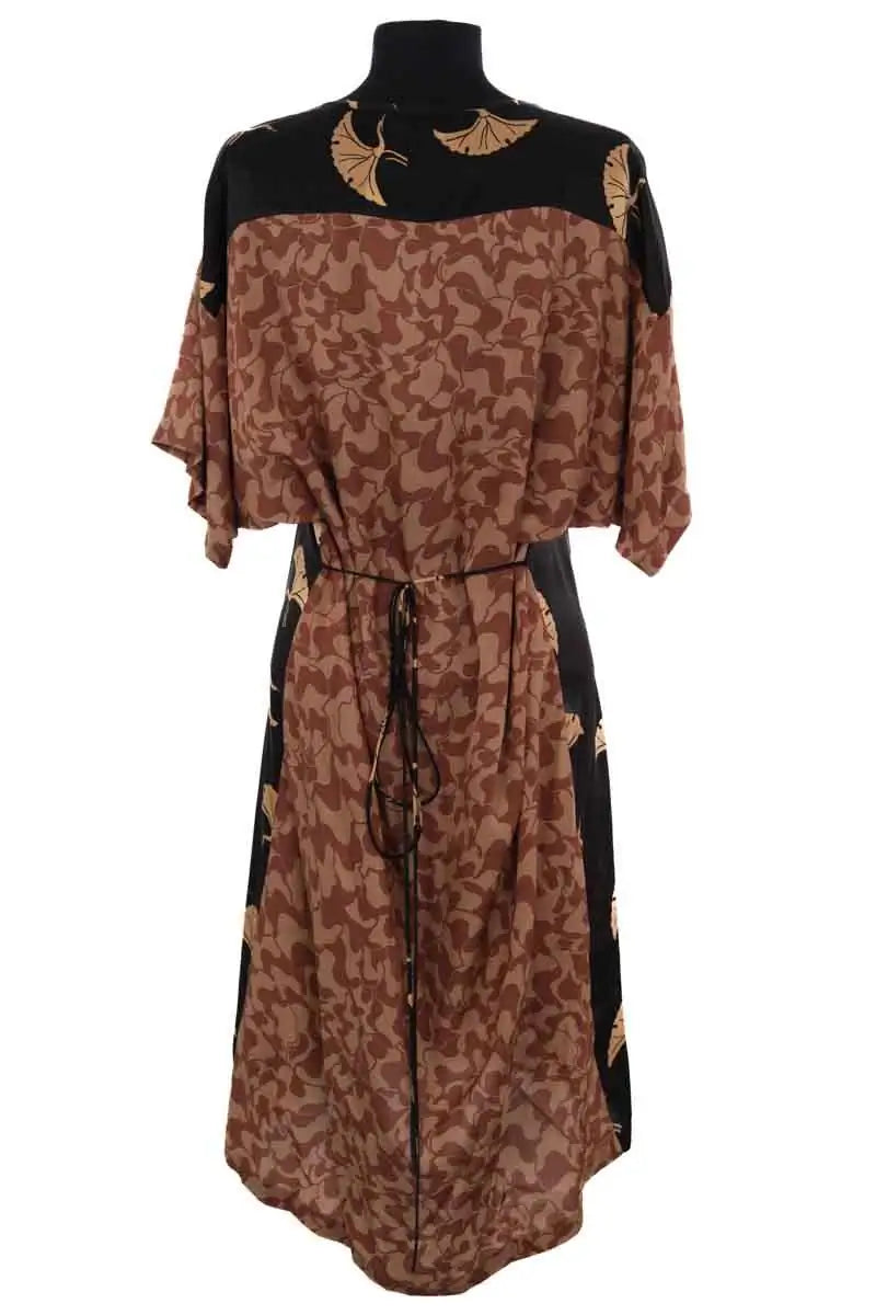 Robe Dries Van Noten Noir en Soie