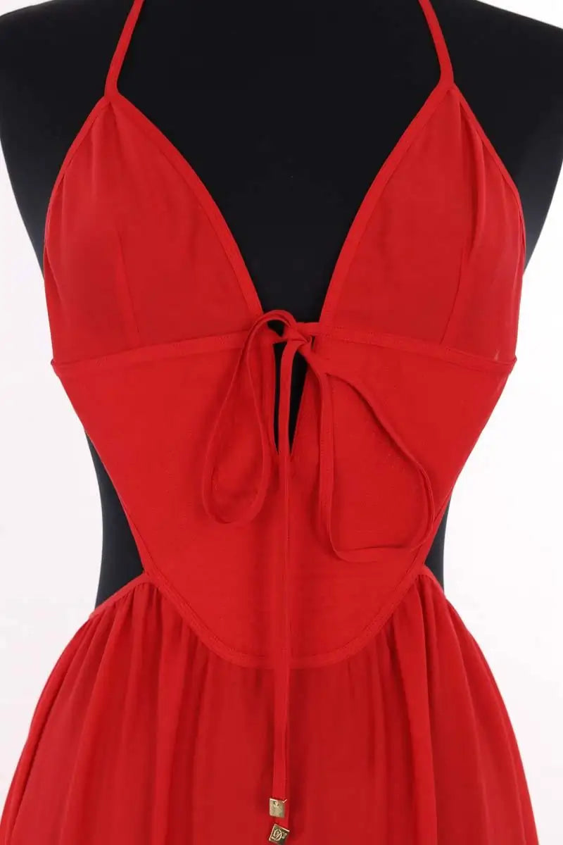 Robe Dsquared2 Rouge en Soie
