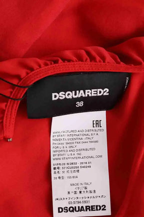Robe Dsquared2 Rouge en Soie