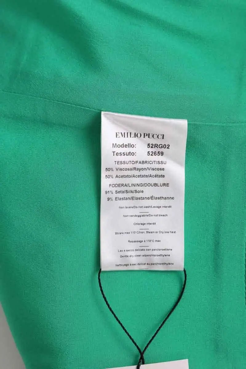 Robe Emilio Pucci Vert en Viscose