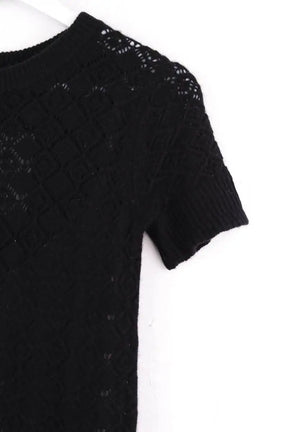 Robe Eric Bompard Noir en Cachemire