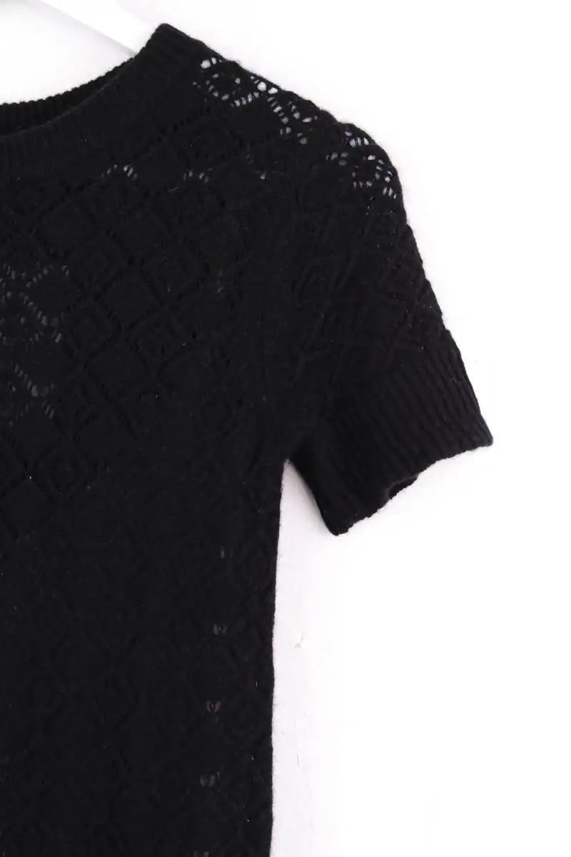 Robe Eric Bompard Noir en Cachemire