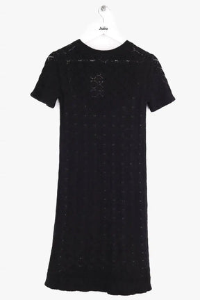 Robe Eric Bompard Noir en Cachemire