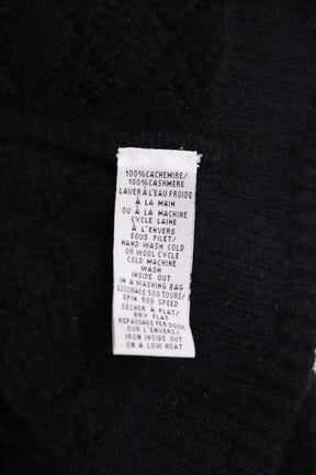 Robe Eric Bompard Noir en Cachemire