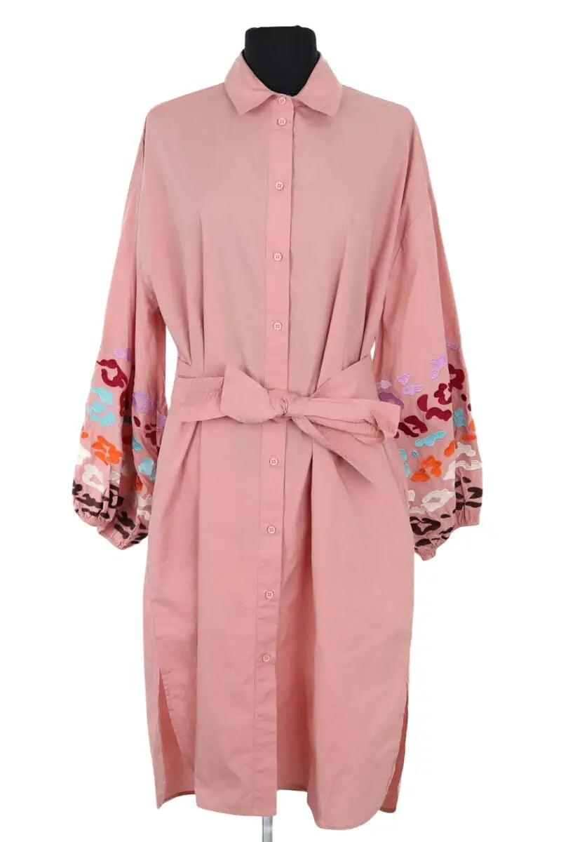 Robe Essentiel Antwerp Rose en Coton, taille M - Seconde Main