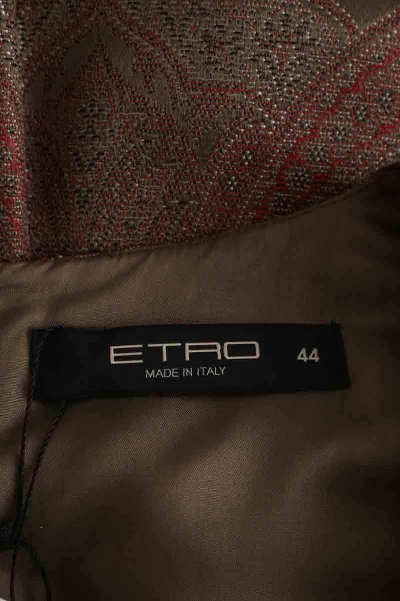 Robe Etro Kaki en Soie