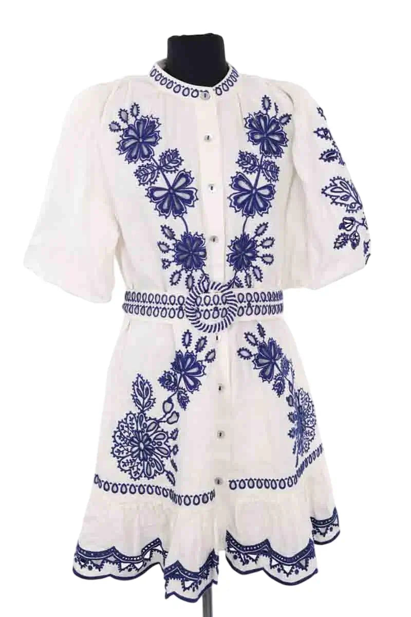Robe Farm Rio Blanc en Lin, taille M - Seconde Main