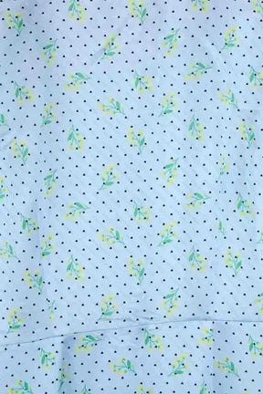 Robe From Future Bleu en Soie
