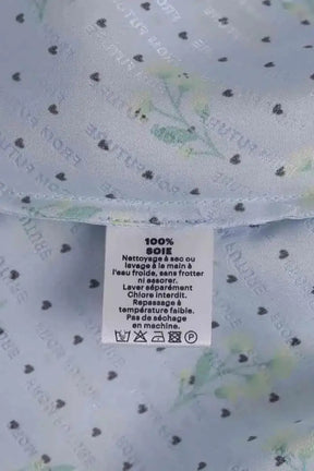 Robe From Future Bleu en Soie