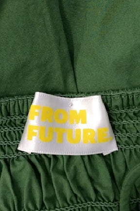 Robe From Future Vert en Coton