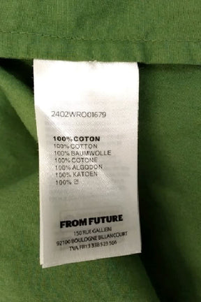 Robe From Future Vert en Coton