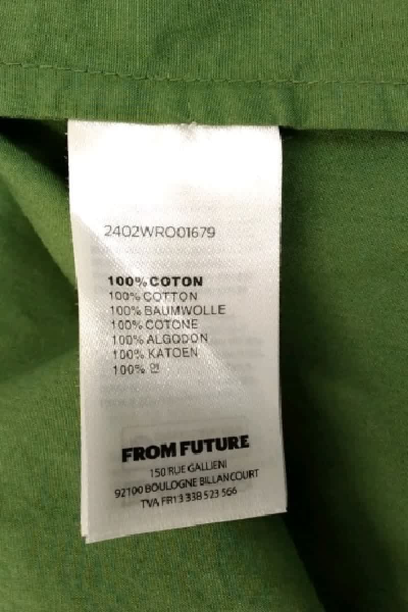 Robe From Future Vert en Coton