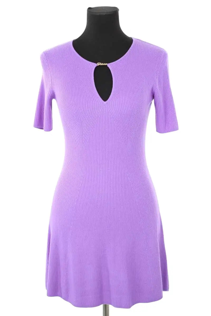 Robe From Future Violet en Laine, taille XS - Seconde Main