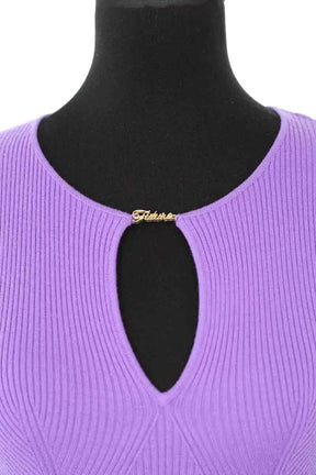 Robe From Future Violet en Laine