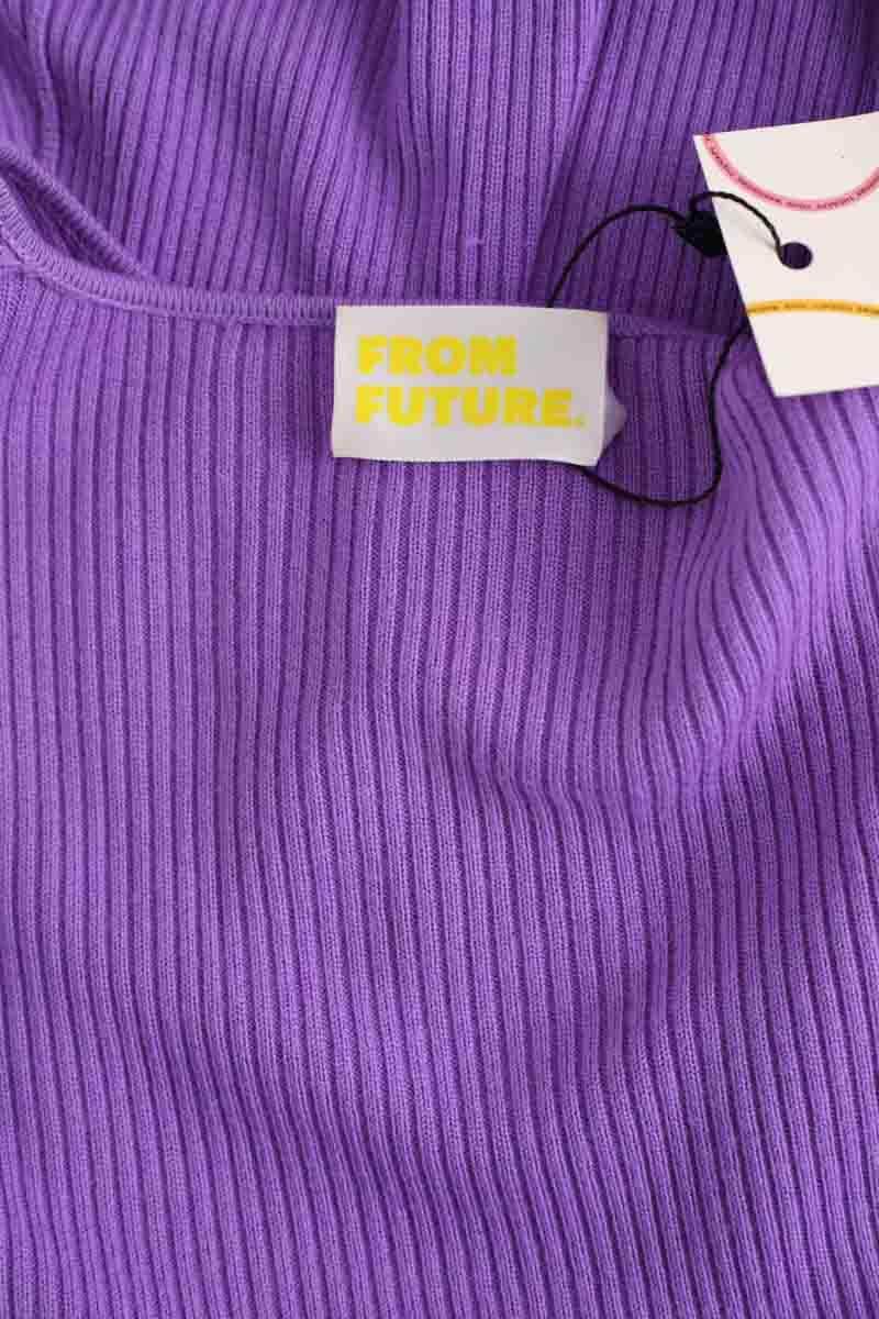 Robe From Future Violet en Laine