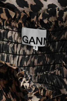 Robe Ganni Beige en Coton