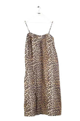 Robe Ganni Marron en Coton, taille M - Seconde Main